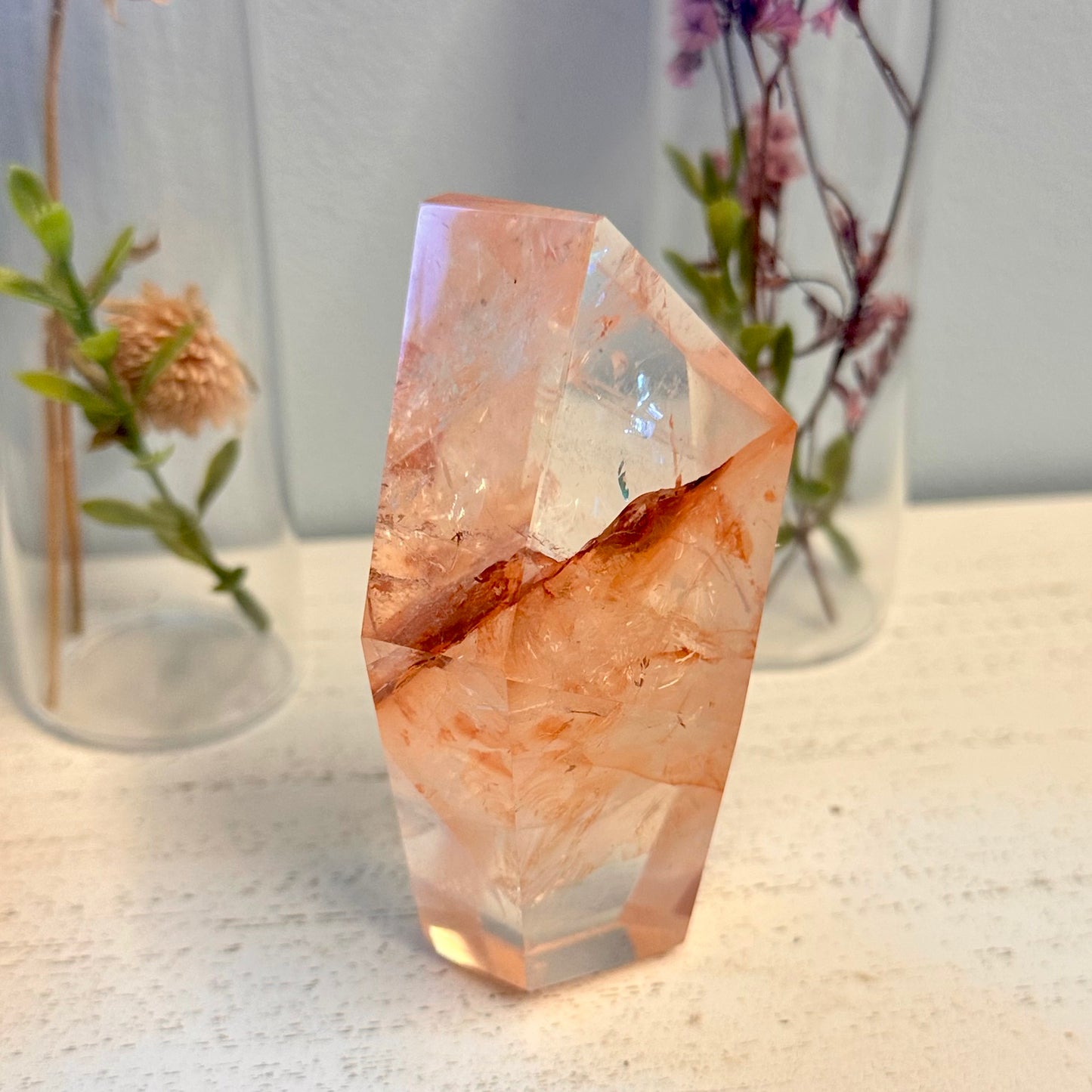 Hematoid Quartz / Iron Included Quartz Crystal