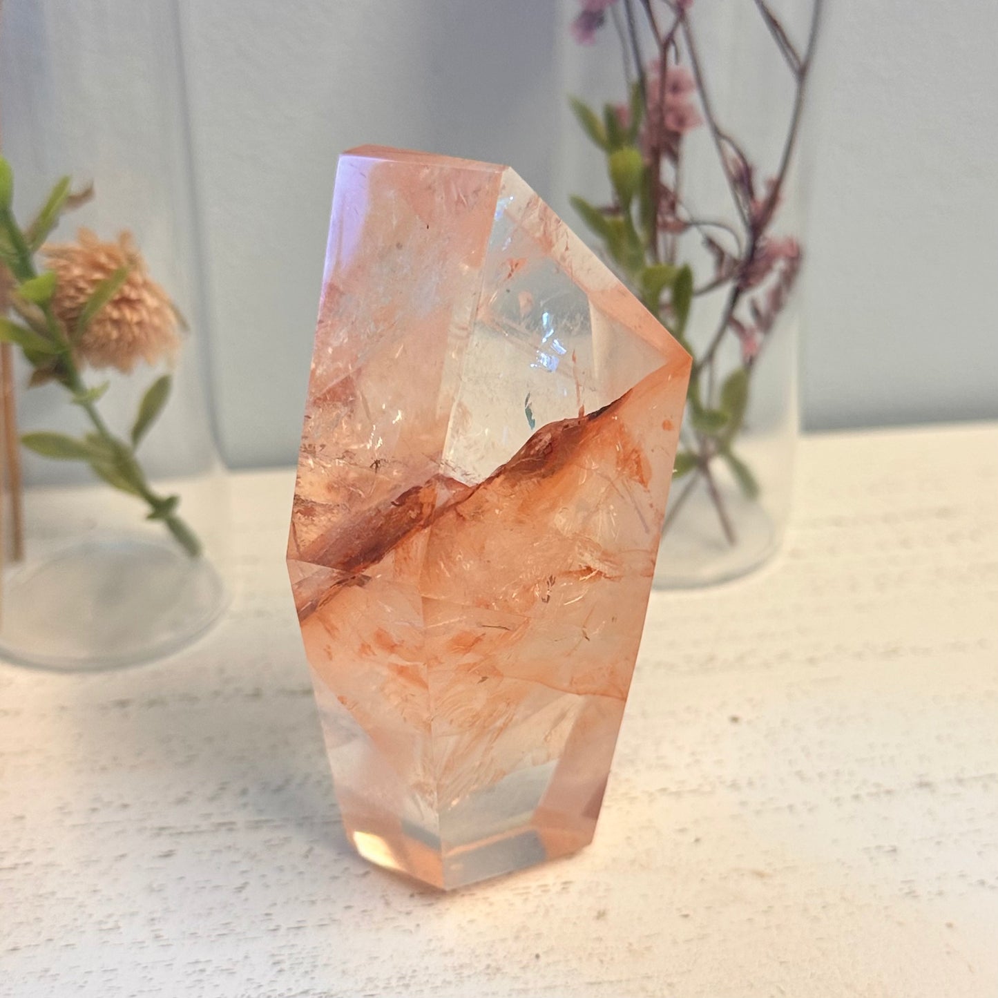 Hematoid Quartz / Iron Included Quartz Crystal