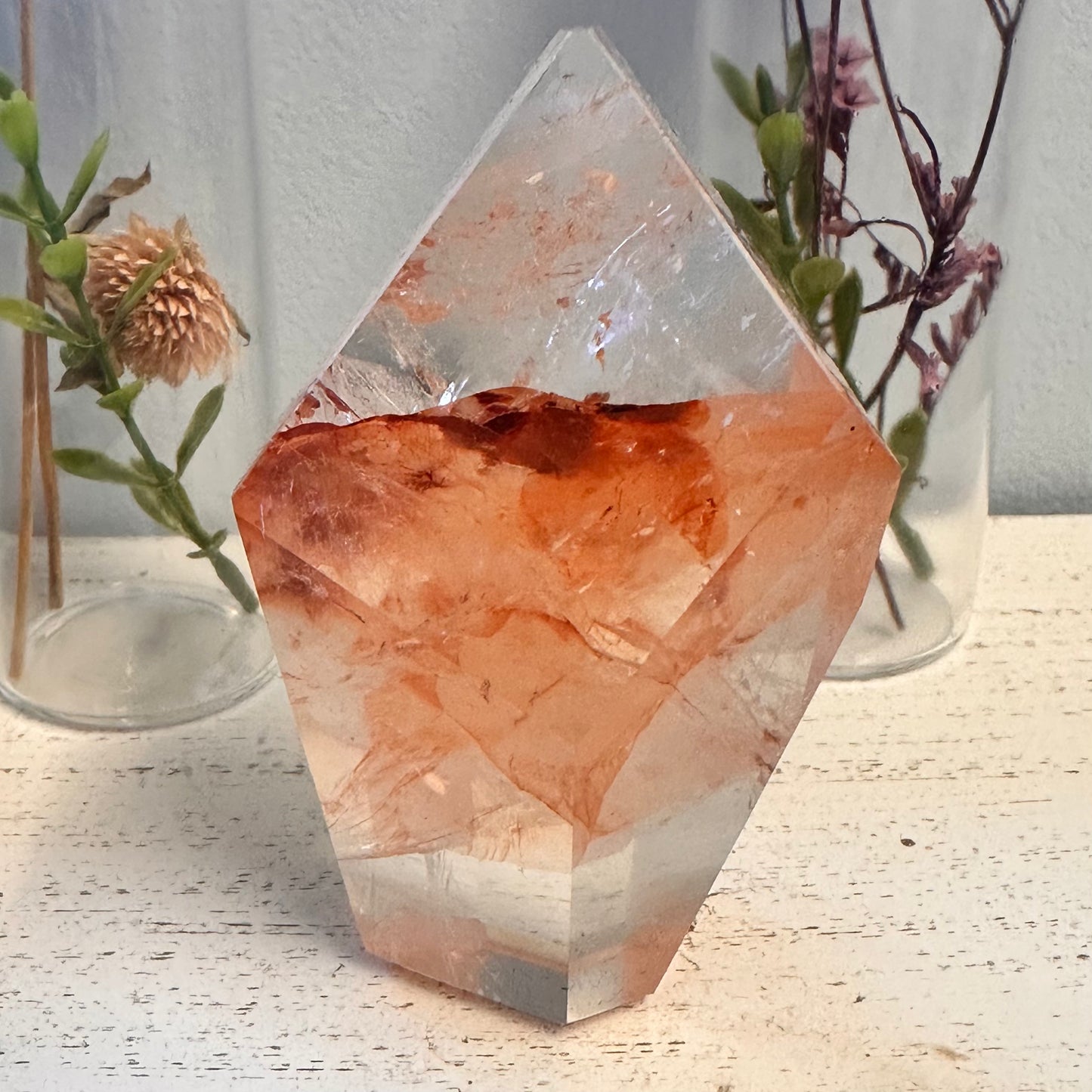 Hematoid Quartz / Iron Included Quartz Crystal